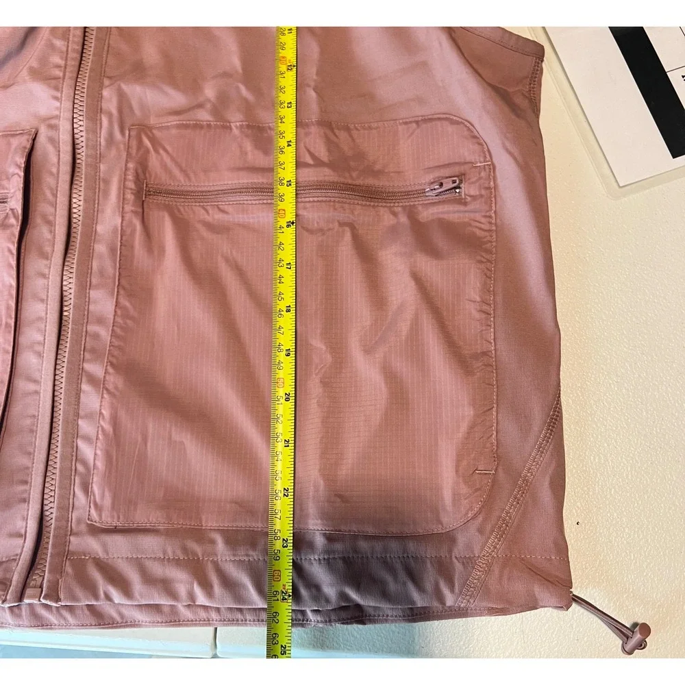 Adidas Woven Vest‎ Size Medium Warm Clay Zip Pockets Utility Sportswear NWT $70